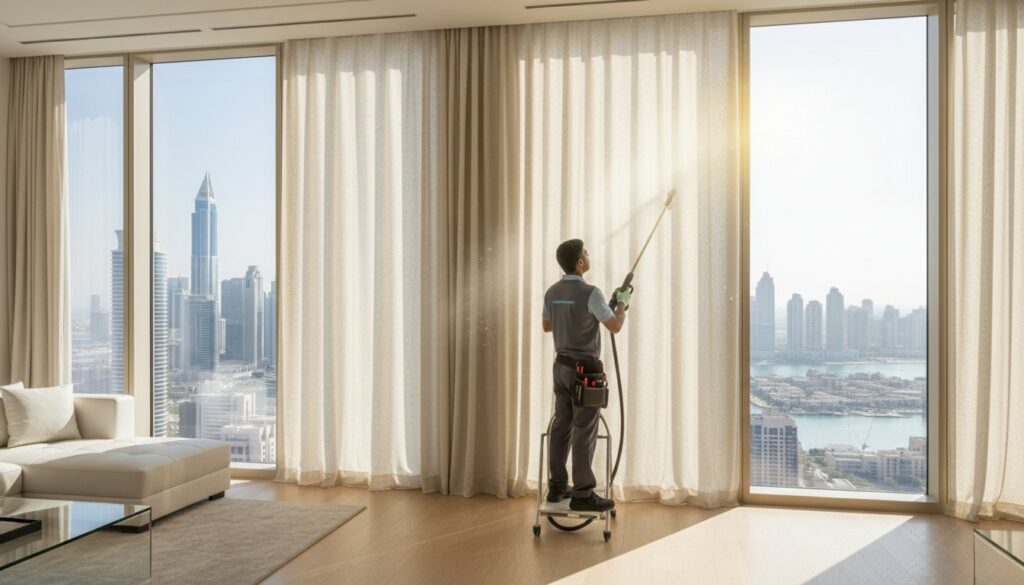 Professional Curtain Cleaning in Dubai Marina & JLT: The 2026 Health & Hygiene Guide